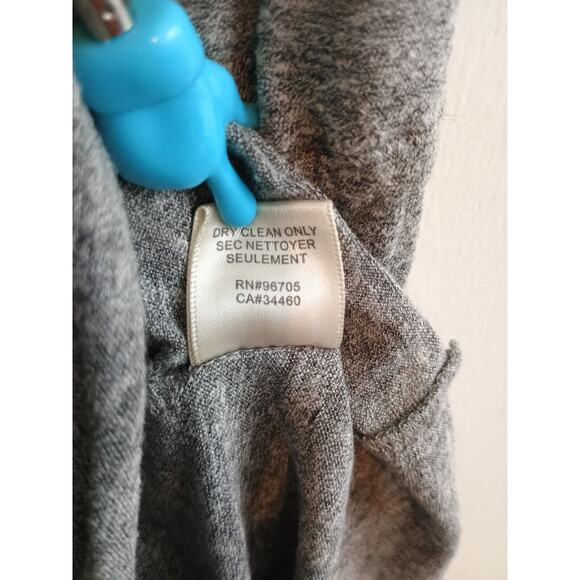 Rebecca Taylor Dress Womens Gray Ruffle Stretch Minimalist Babydoll Casual Mini - Picture 6 of 6